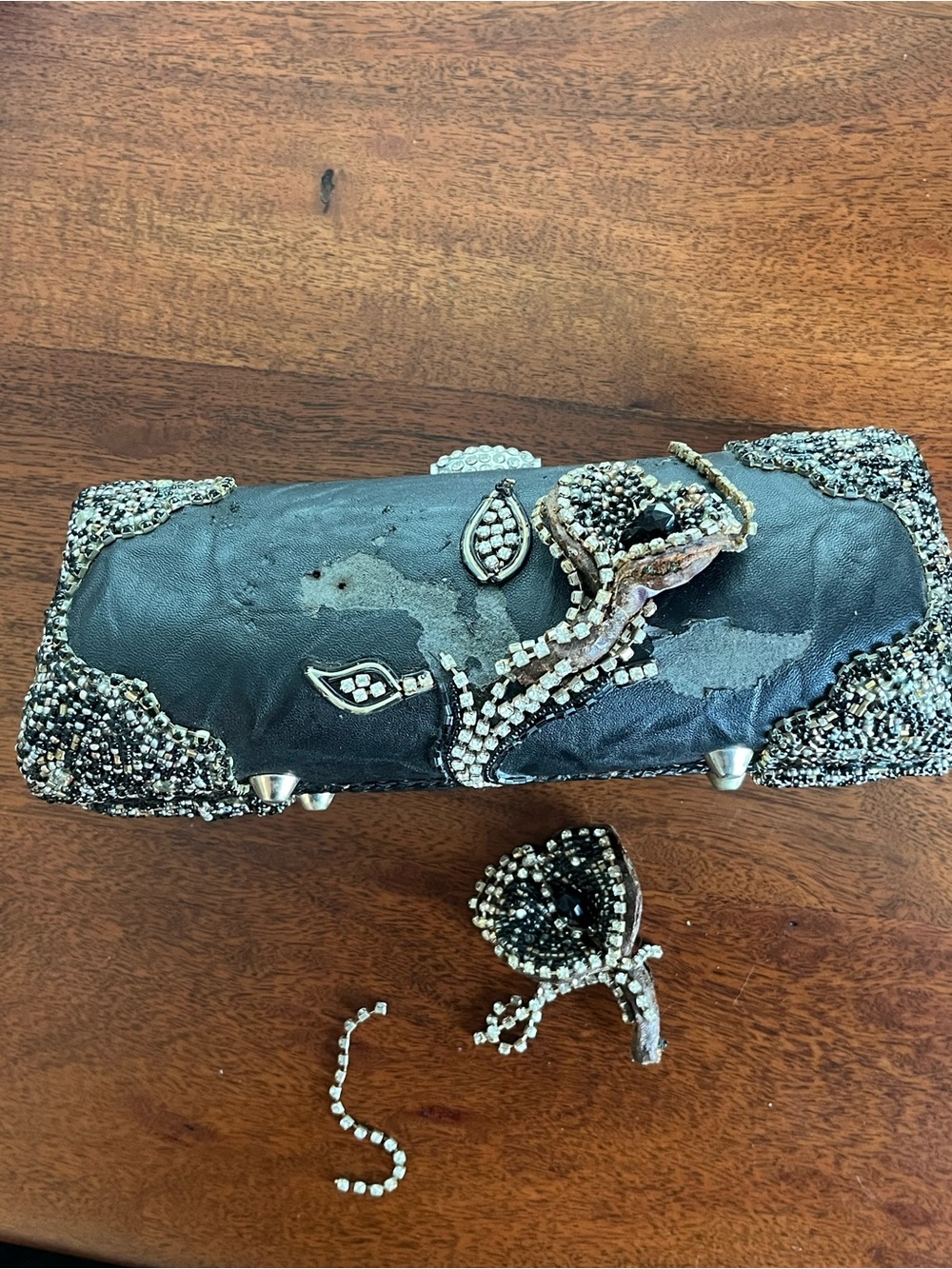 Mary Frances Beaded Evening Clutch – As-Is Project / Repair Piece